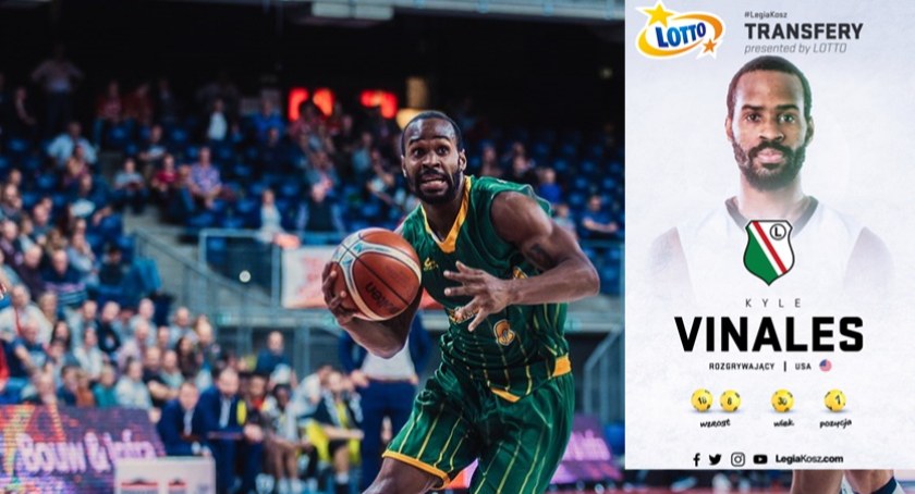 Amerykański rozgrywający Kyle Vinales w Legii Warszawa