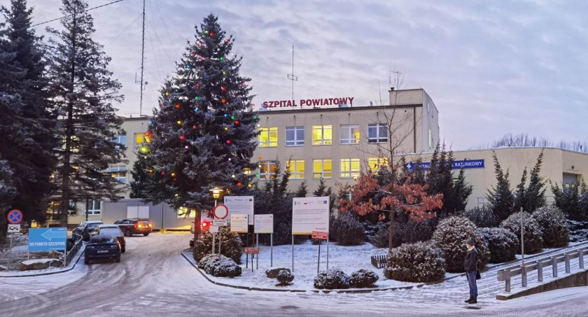 Ewakuacja z SOR szpitala w Mińsku Mazowieckim