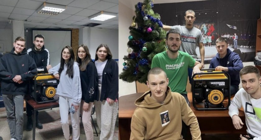 Zbiórka na agregaty dla studentów z Ukrainy