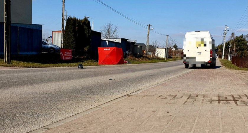 Motocyklista zginął na miejscu