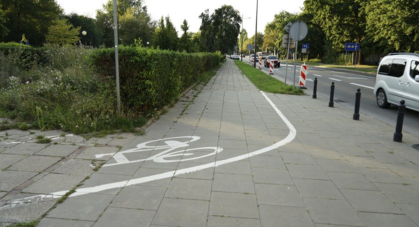 Ścieżka rowerowa na Browarnej