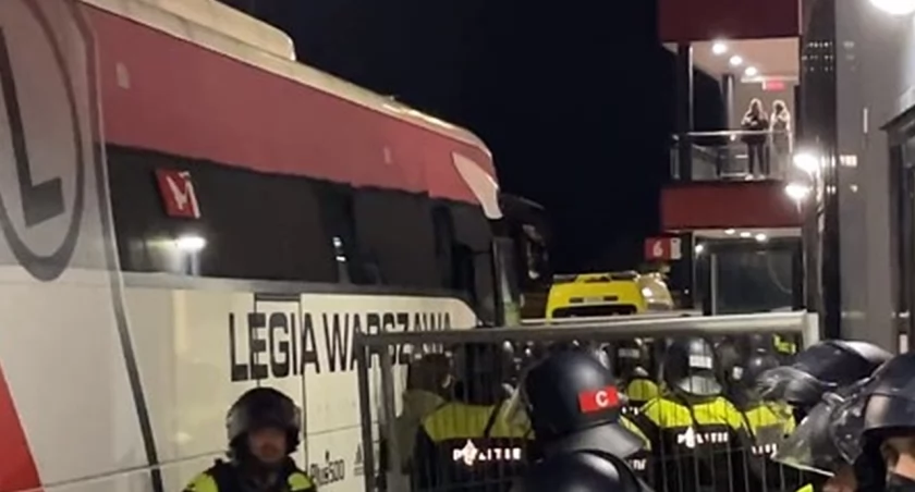 Poturbowany właściciel Legii, piłkarze zatrzymani przez holenderską policję