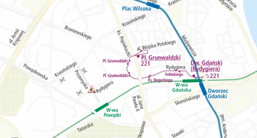 Zamkną skrzyżowanie ul. Przasnyskiej i Rydygiera. Będą zmiany!