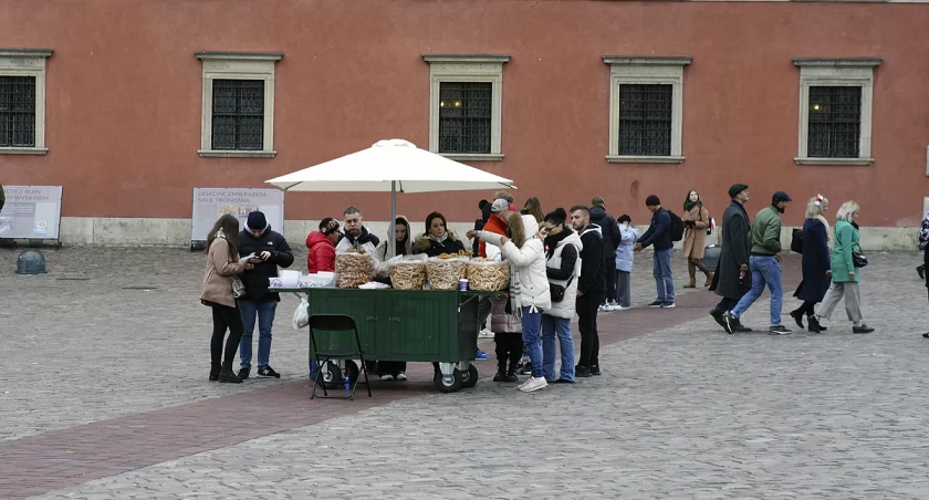 Plac Zamkowy i handlarze