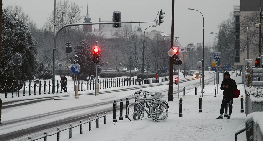 Zima i rowerzyści