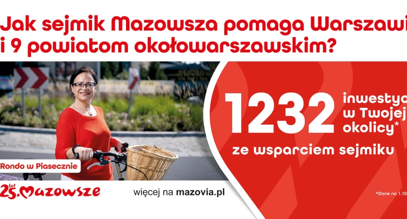 Warszawa i okoliczne powiaty ze wsparciem sejmiku Mazowsza!