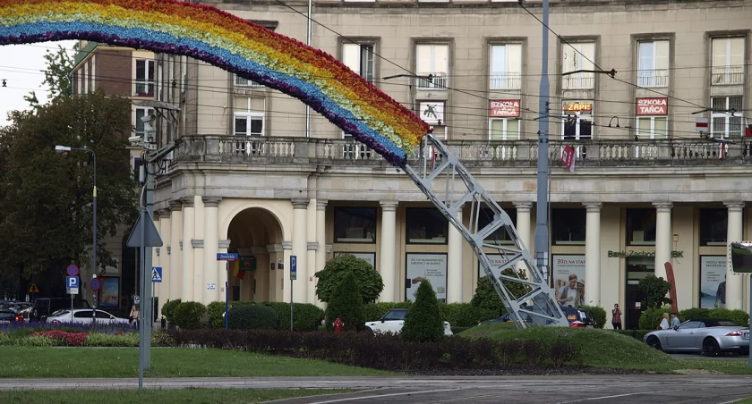 Tęcza z Placu Zbawiciela