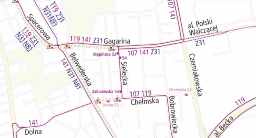 Zamknięta zostanie ul. Chełmska. Autobusy pojadą innymi trasami!