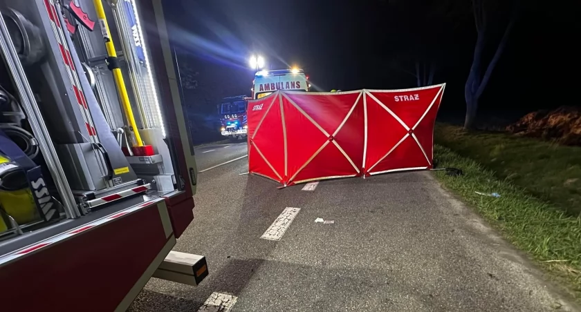 Tragiczna noc na DK2. Dwa wypadki, dwie ofiary śmiertelne