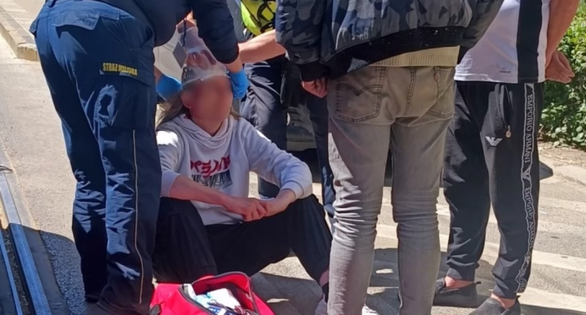 Pijana wtargnęła przed jadące auto