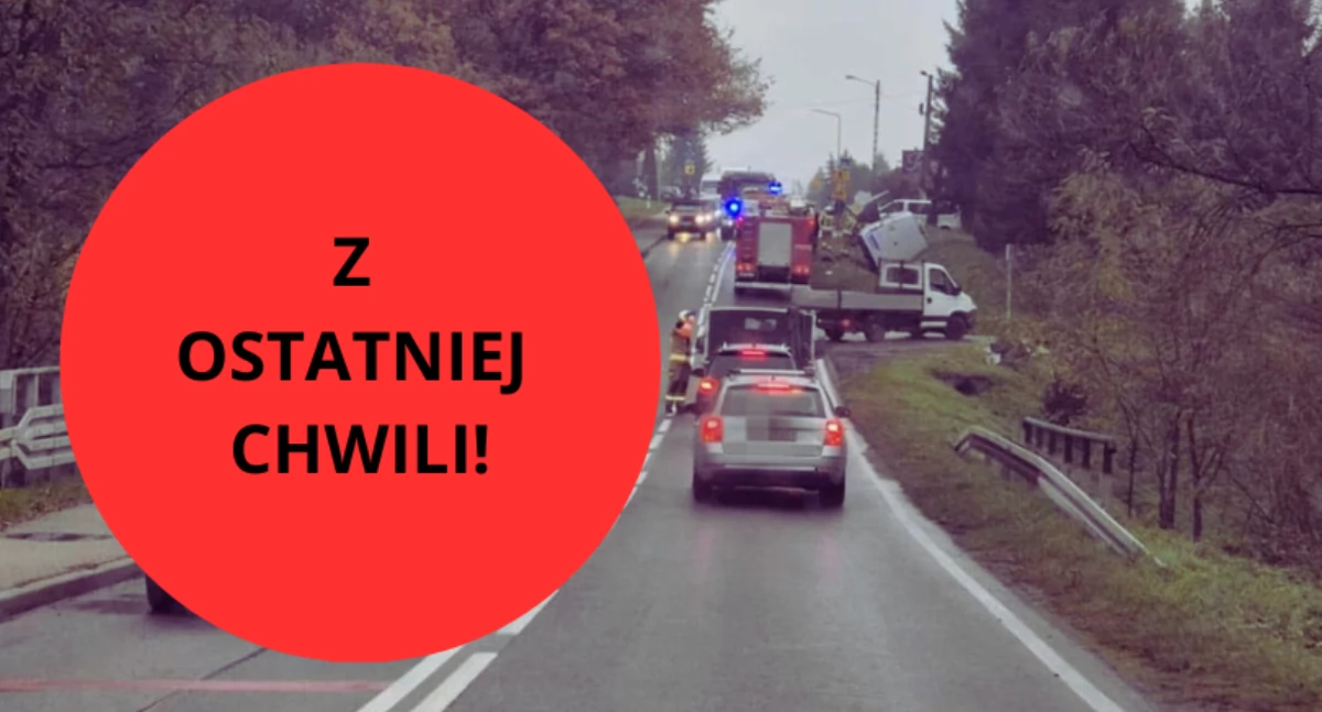 Rudnik: zderzenie bus-a szkolnego z samochodem osobowym