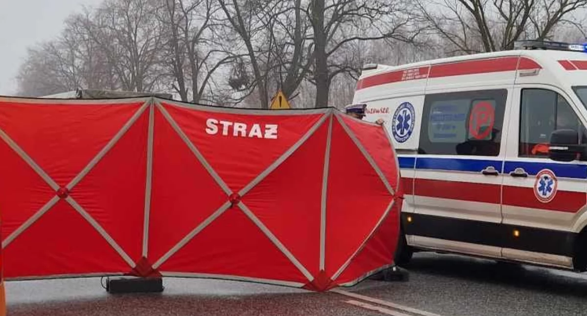 Czołowe zderzenie busa z TIR-em. Jedna osoba nie żyje