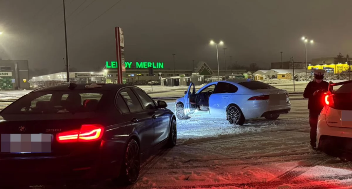 Driftowanie na parkingach poza kontrolą? Czy policja może karać na terenie prywatnym? (FILM)
