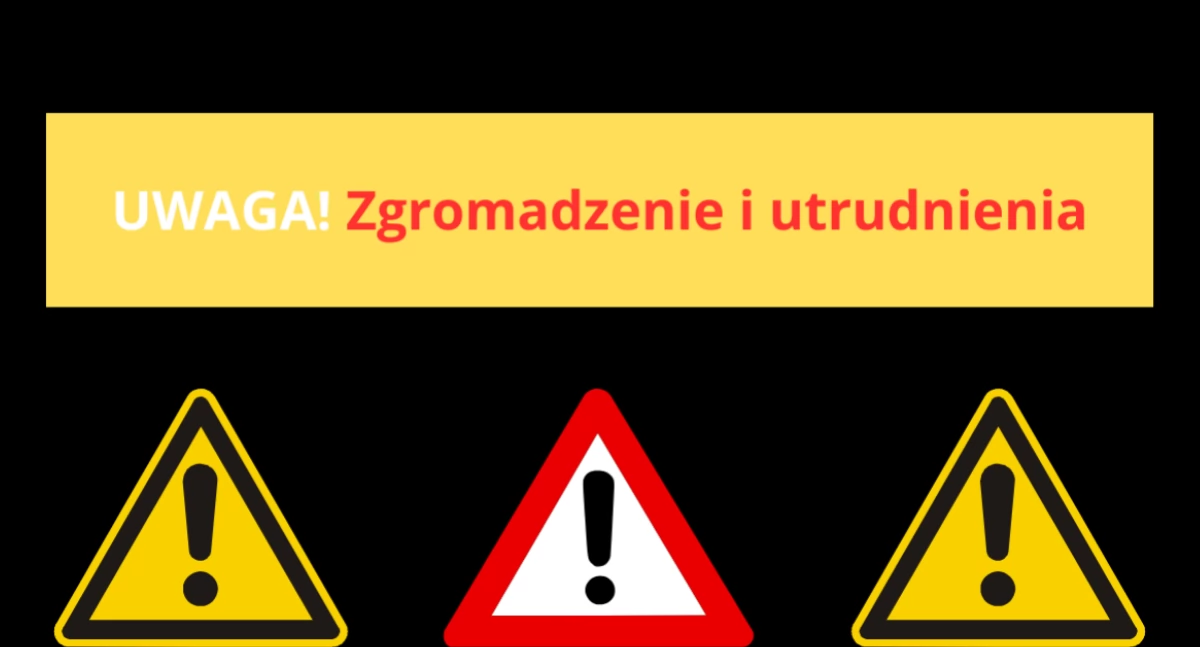 Kolejne zgromadzenie na Śródmieściu. Utrudnienia sparaliżują autobusy