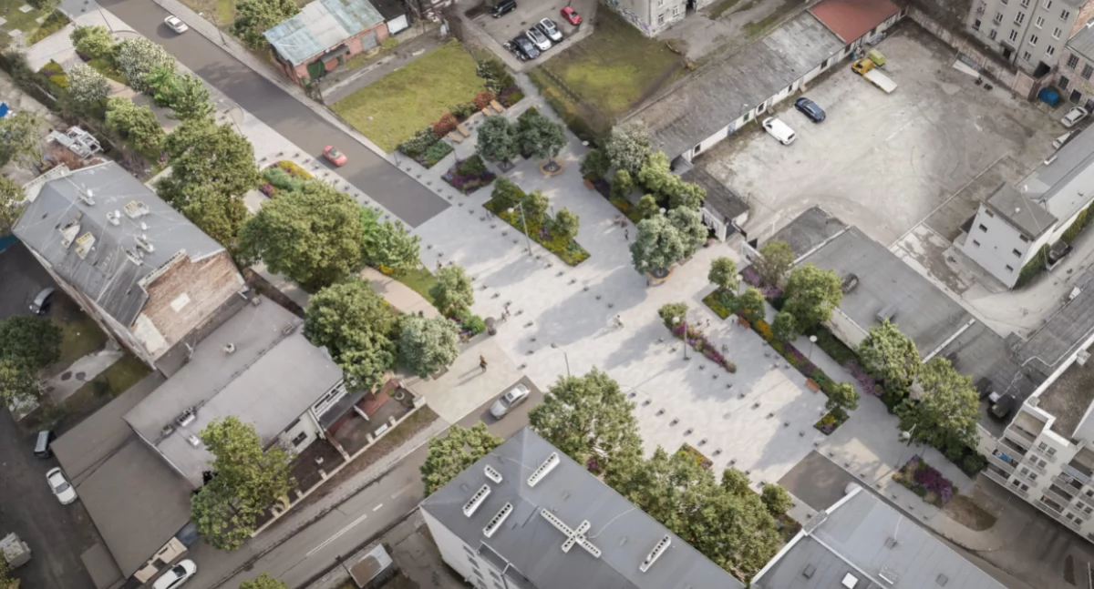 Powstaje zupełnie nowy plac na Pradze-Północ (WIZUALIZACJE)
