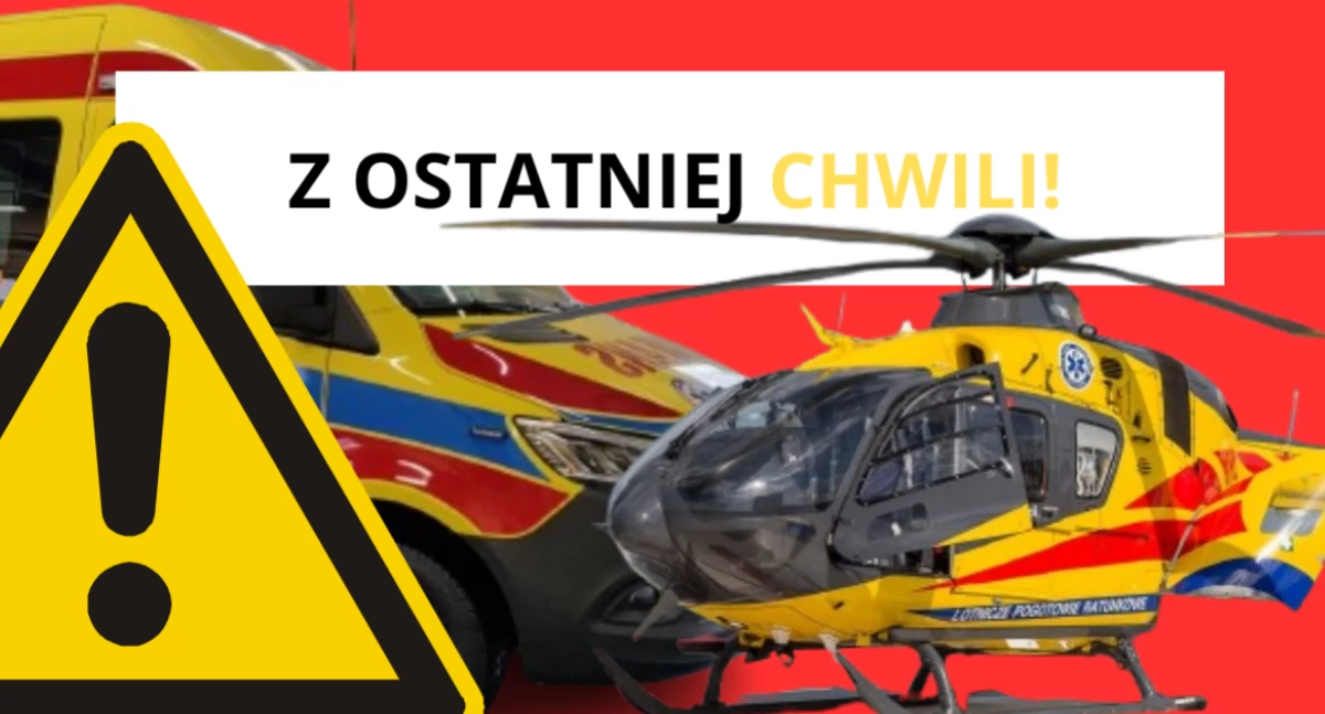 Dramatyczny wypadek w Rembertowie. Auto wjechało w autobus