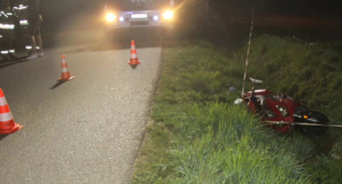 Wypadek w miejscowości Stachowo. Kierowca auta uciekł