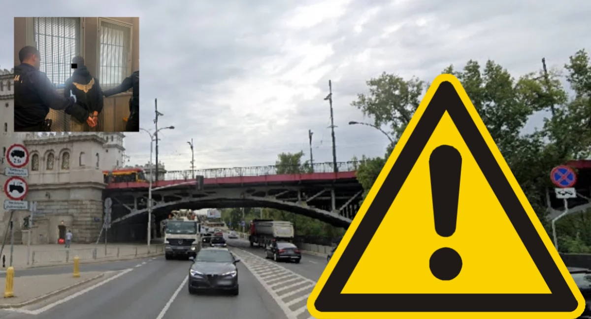Spowodował kolizję, potem usnął. Zdarzenie na moście Poniatowskiego