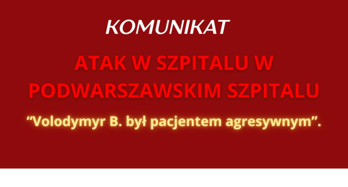 Dotkliwie pobił pielęgniarkę w Pruszkowie. Potem tego nie pamiętał