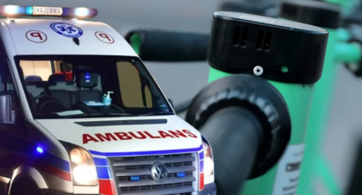 Następny wypadek z udziałem hulajnogi elektrycznej - na Śródmieściu