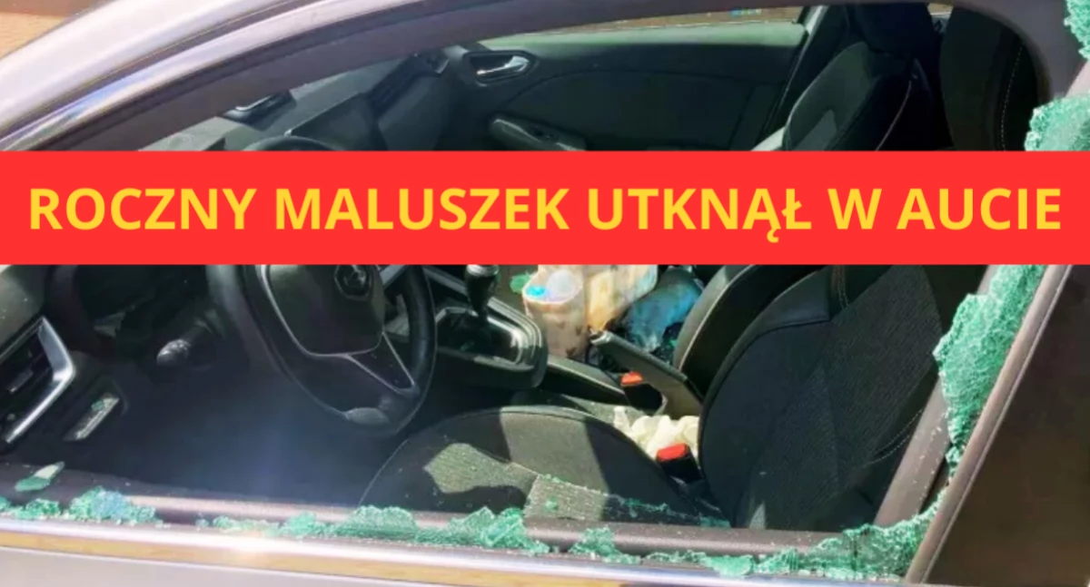 Chwile grozy na Ochocie. 12-miesięczny maluszek utknął w aucie