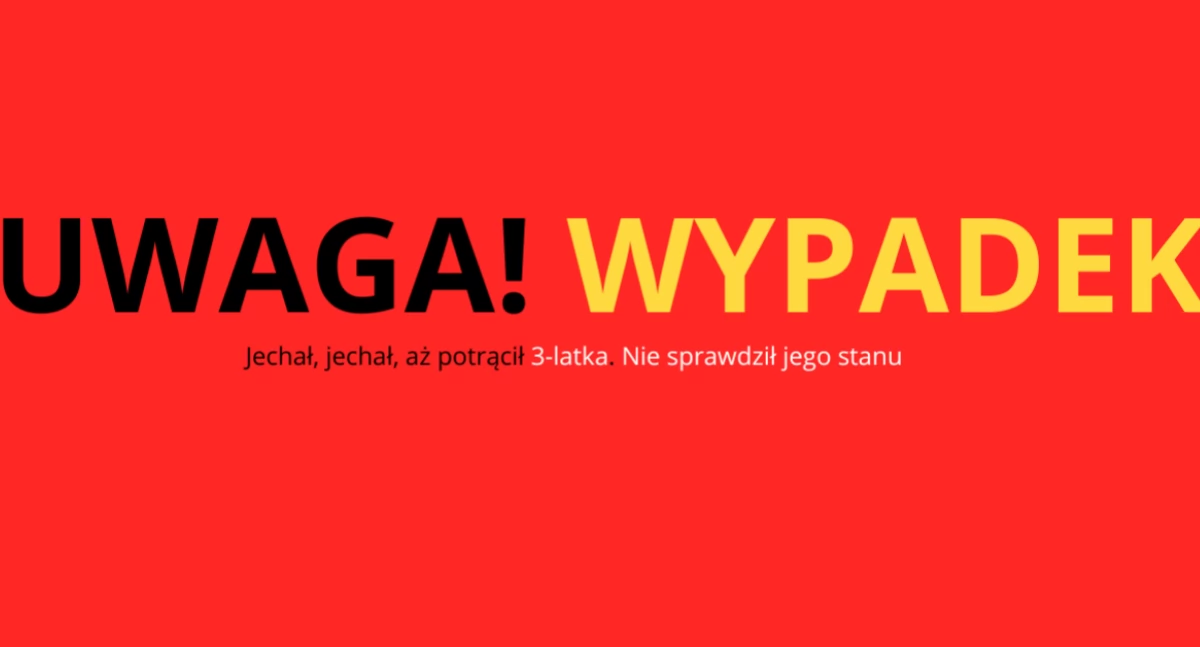 Oburzający wypadek w Żyrardowie. Ranny 3-latek