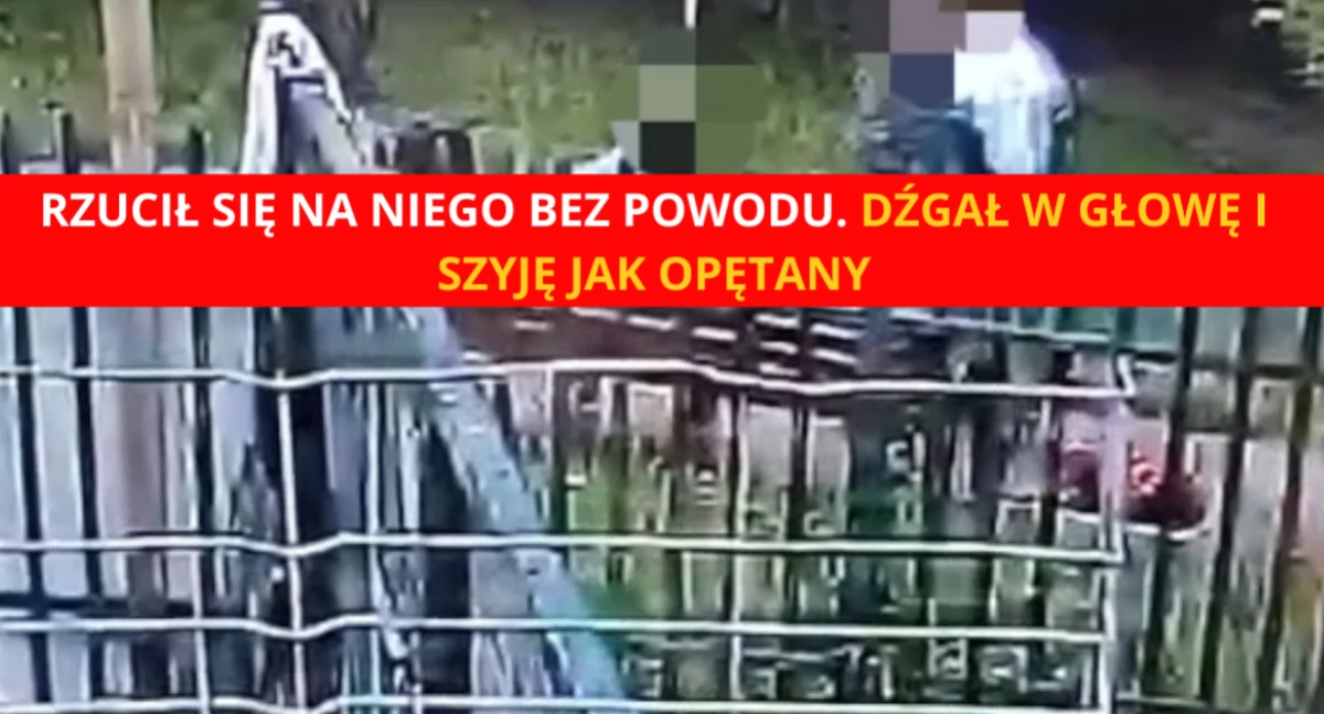 Uwaga! Brutalny atak na przechodnia w Warszawie. Dźgał, jak opętany