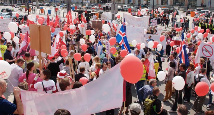 Frankowicze protestowali- Stop bankowemu bezprawiu