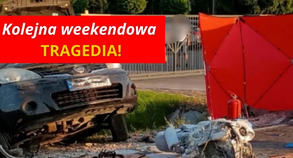 Potworny wypadek w Starym Kiełbowie. Zginęły dwie osoby