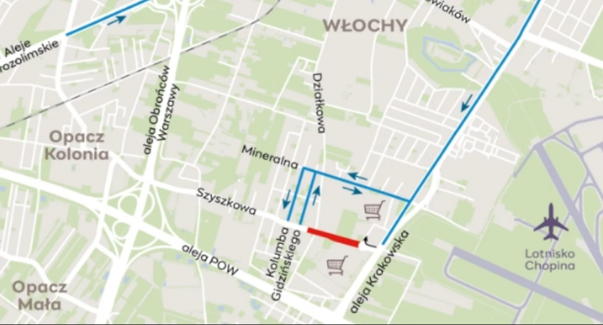W niedzielny wieczór - start remontu kolejnej ulicy. Tym razem we Włochach
