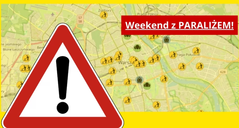 Weekend z CHAOTYCZNYMI UTRUDNIENIAMI w Warszawie. Jakie zmiany?