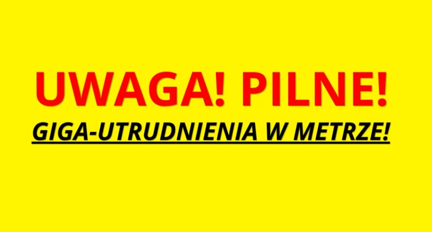 CZŁOWIEK WBIEGŁ DO TUNELU. GIGANTYCZNE UTRUDNIENIA w metrze!