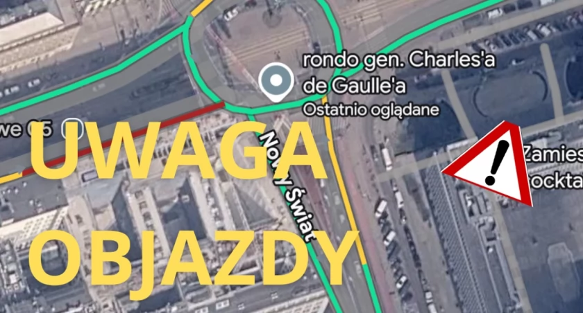 Duże UTRUDNIENIA w CENTRUM Warszawy. Rusza remont na Rondzie de Gaulle’a