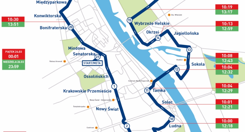 12. PZU Półmaraton Warszawski: uwaga na utrudnienia komunikacyjne