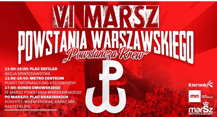 „Powstańcza Krew” VI Marsz Powstania Warszawskiego