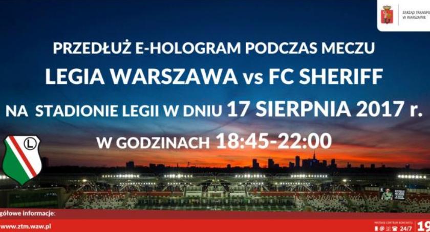 Ciekawa propozycja ZTM - wgraj e-hologram podczas meczu Legii