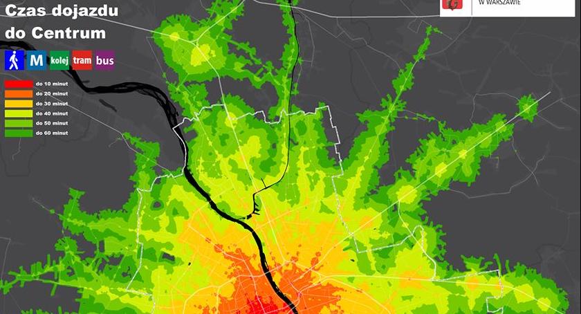 Komunikacją do centrum - ile czasu potrzebujemy? Sprawdźcie nową mapę
