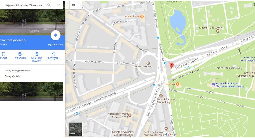 Szukacie na mapie w google Al. Armii Ludowej? Czeka Was zaskoczenie...