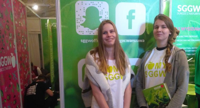 Aleksandra i Ksenia - studentki SGGW na Targach Perspektywy 2018