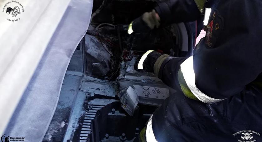 Pożar akumulatora w BMW [ZDJĘCIA]