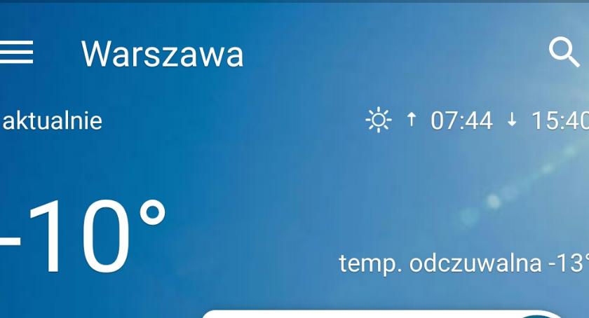 Prawie -13 stopni na Białołęce, Okęcie niemal -12. Co dalej z pogodą?