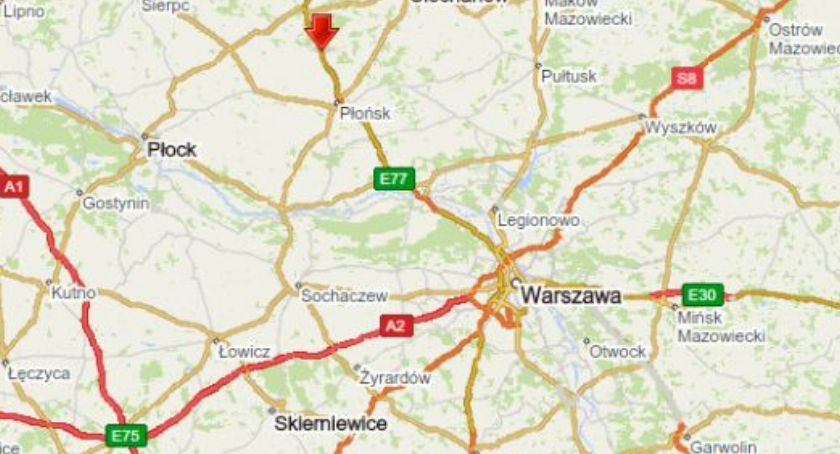 Czołowe zderzenie na siódemce