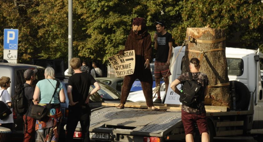 Jodła wstydu. Protest w obronie Puszczy Karpackiej na Placu Konstytucji