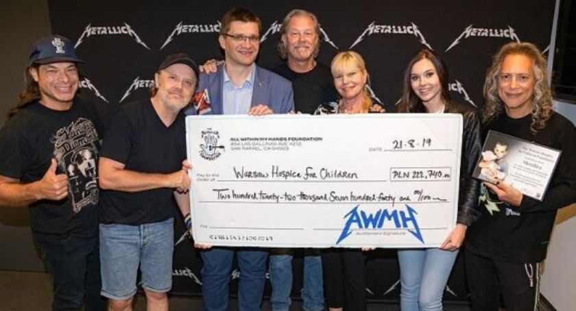 Metallica przekazała pieniądze na rzecz hospicjum w stolicy