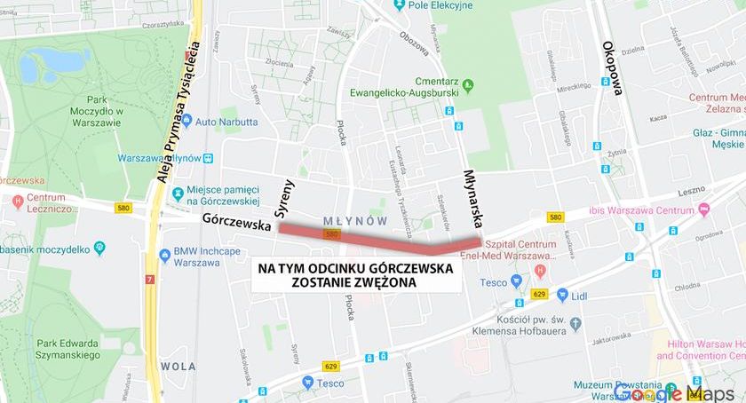 Drogowcy zwężą Górczewską tylko na odcinku pomiędzy Syreny a Młynarską