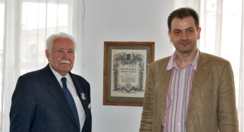 Prezydent Ryszard Kaczorowski z wizytą w Koneserze