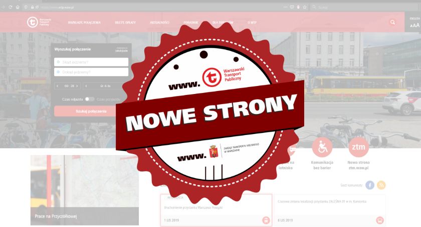 ZTM z nowa stroną WTM. Połączona z jakdojade.pl