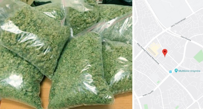 URSYNÓW: Miał prawie 15 kilogramów narkotyków na... własny użytek
