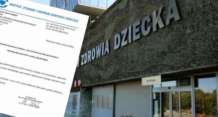 Centrum Zdrowia Dziecka ogranicza odwiedziny [PILNE]