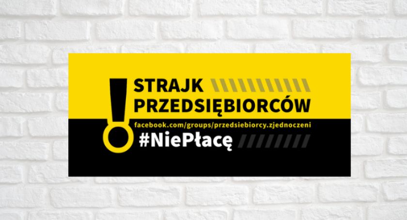 Nie chcą płacić podatków i ZUS-u! Był protest, były mandaty.